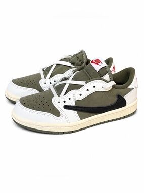 Jordan/Travis Scott Cactus Jack Brand New SZ 2.5Y Medium Olive